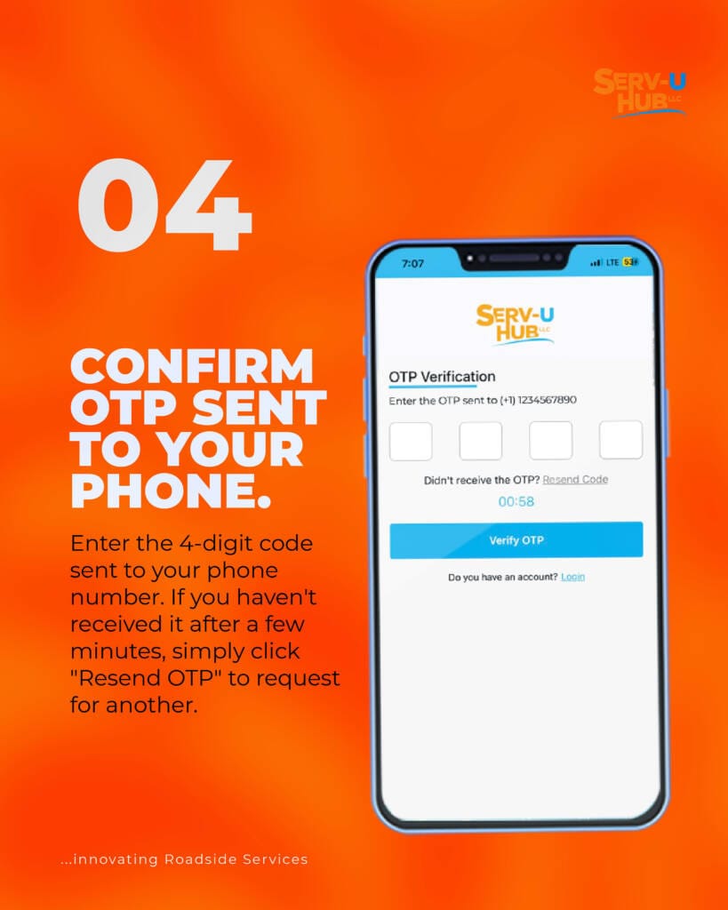Customer Onboarding - Serv-U Roadside Assistance Near Me 4